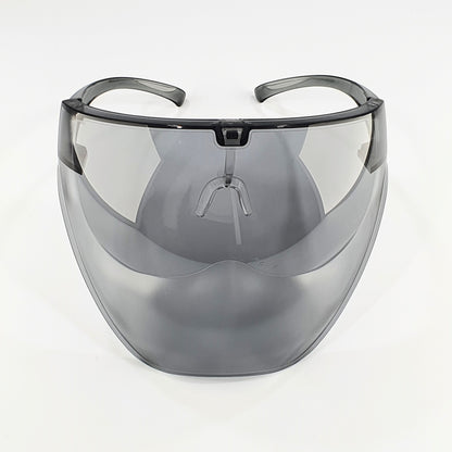 Safety Glasses X Face Shield - Adult Size | Half Frost